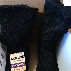 Women's Muk Luks Lilyana Ebony cable boots